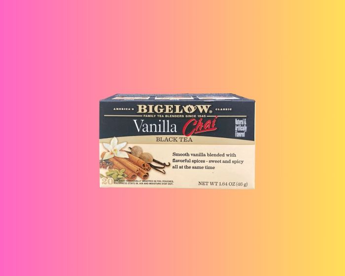 Bigelow vanilla chai nutrition facts