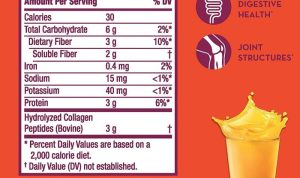 Metamucil powder nutrition facts