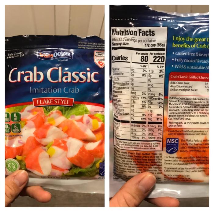 Crab meat nutrition facts